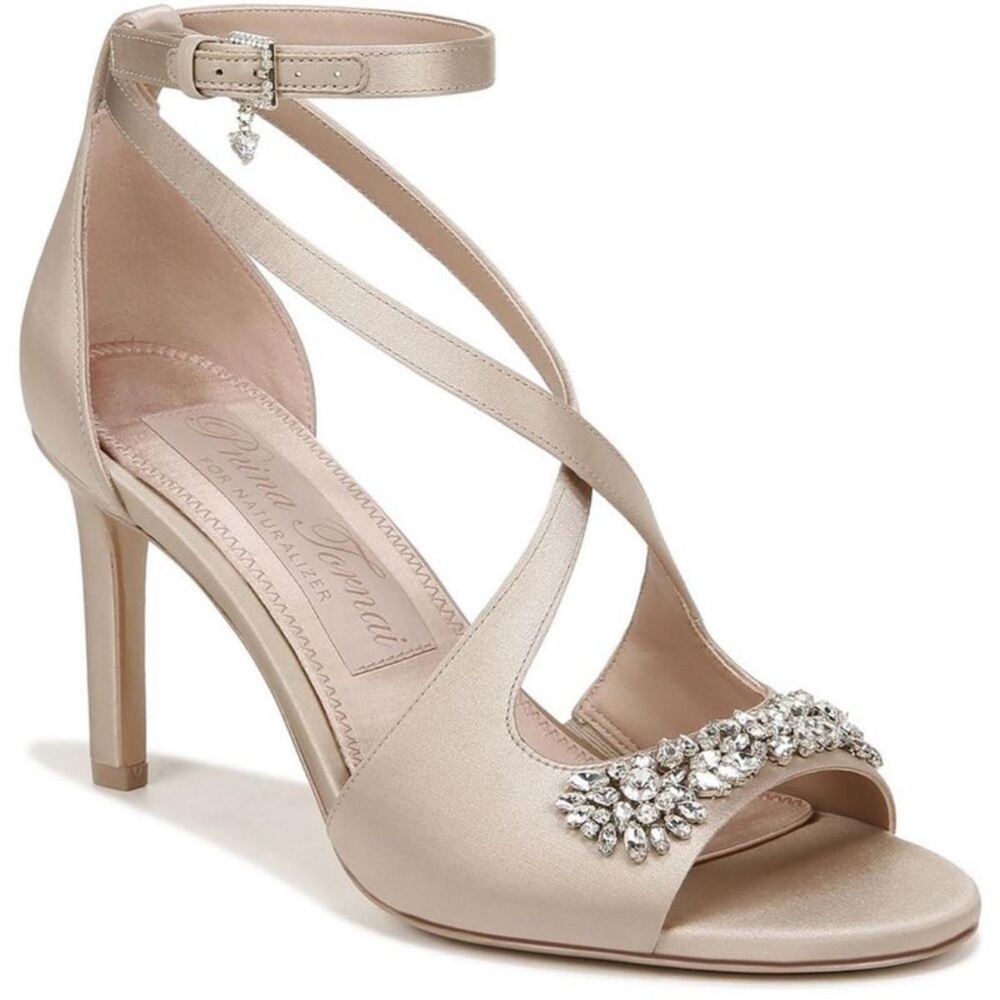 PNINA TORNAI
AMOR SATIN STRAPPY HEELS